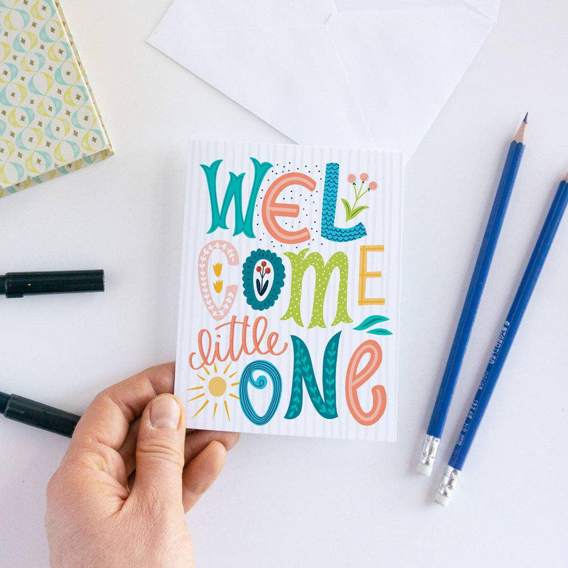 Welcome Little One New Baby Card