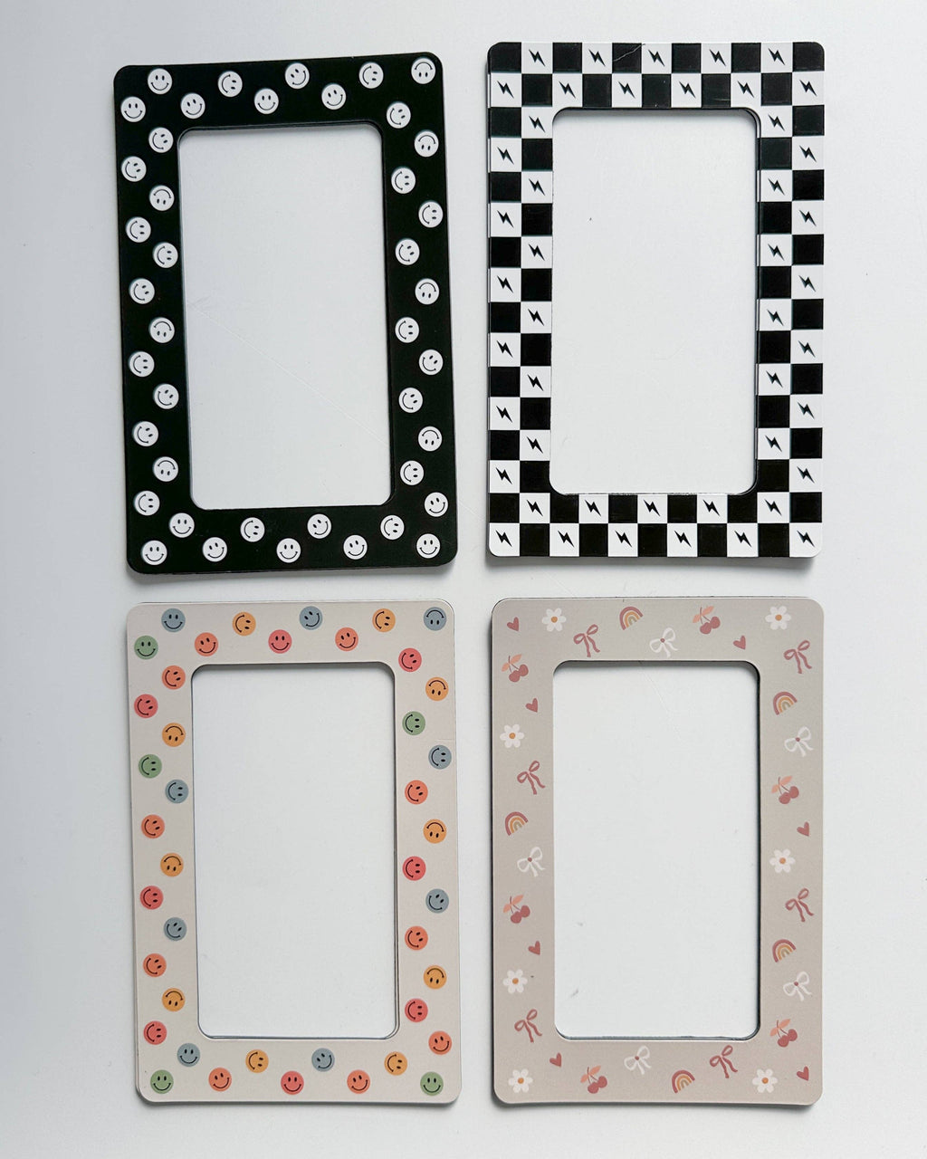 Magnetic Photo Frames (2-Pack): Rainbow Smileys