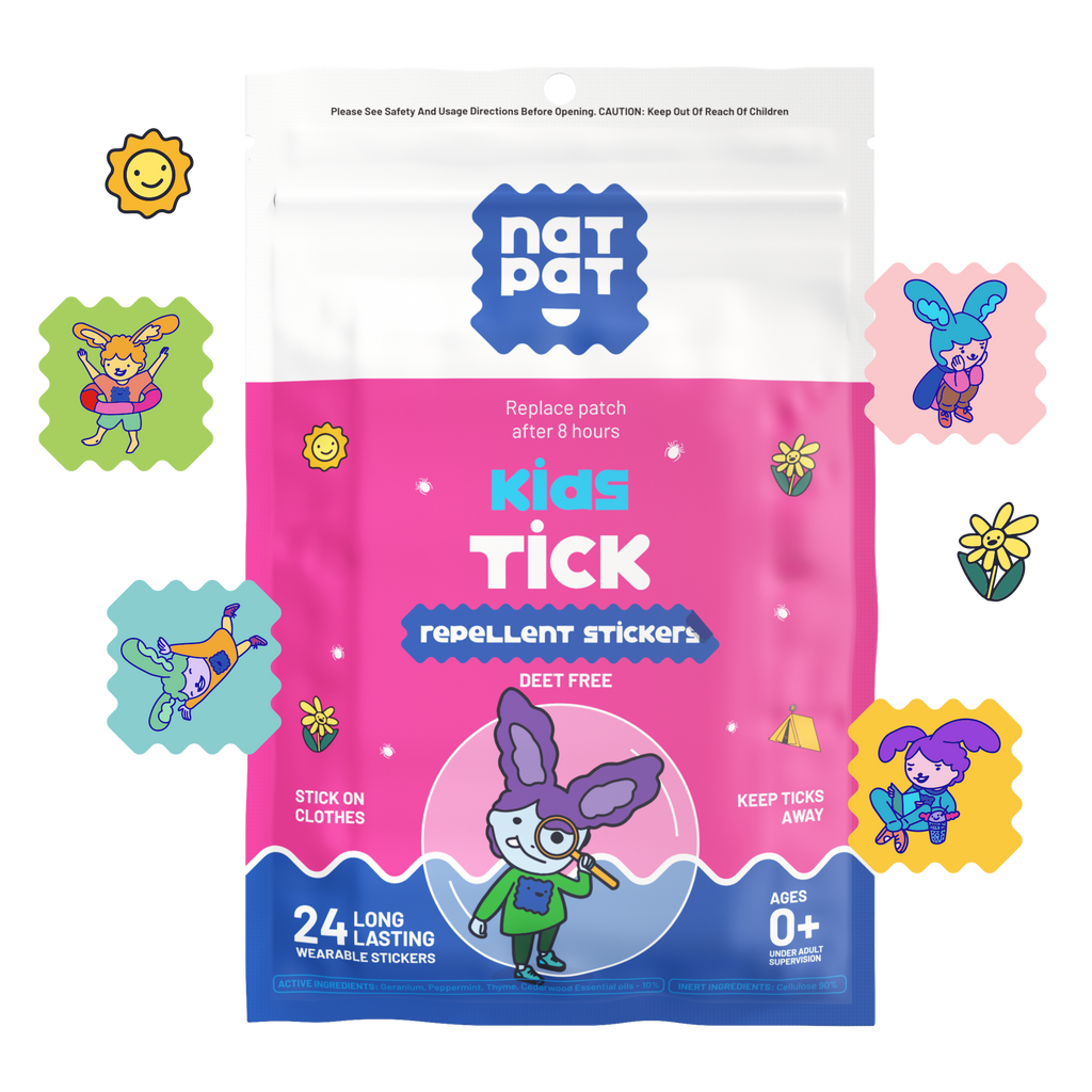 NATPAT Tick Repellent Stickers: Bug Patch, Safe for Kids