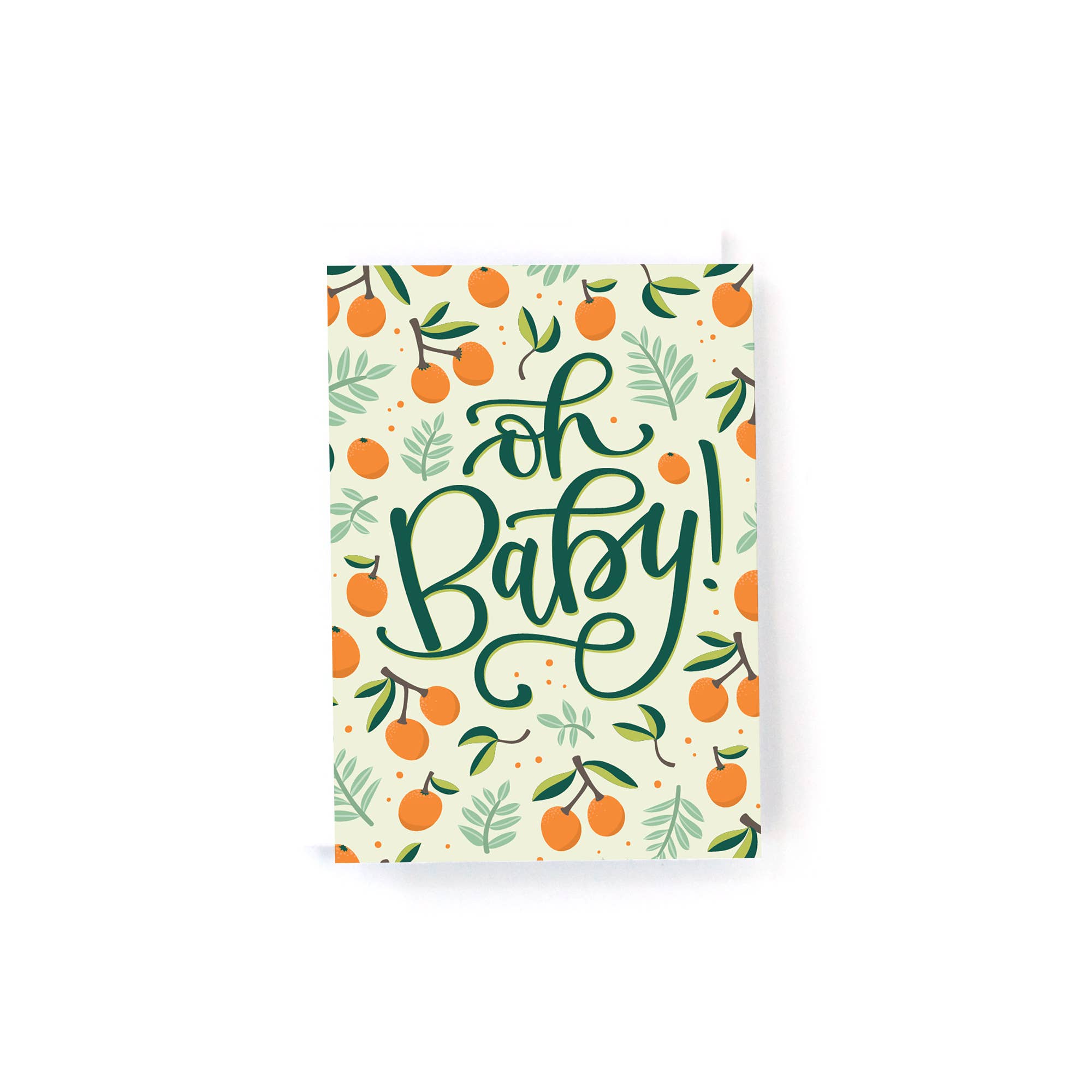 Oranges New Baby Mini Greeting Card