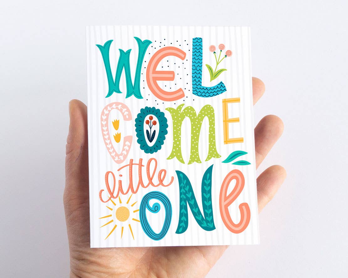 Welcome Little One New Baby Card