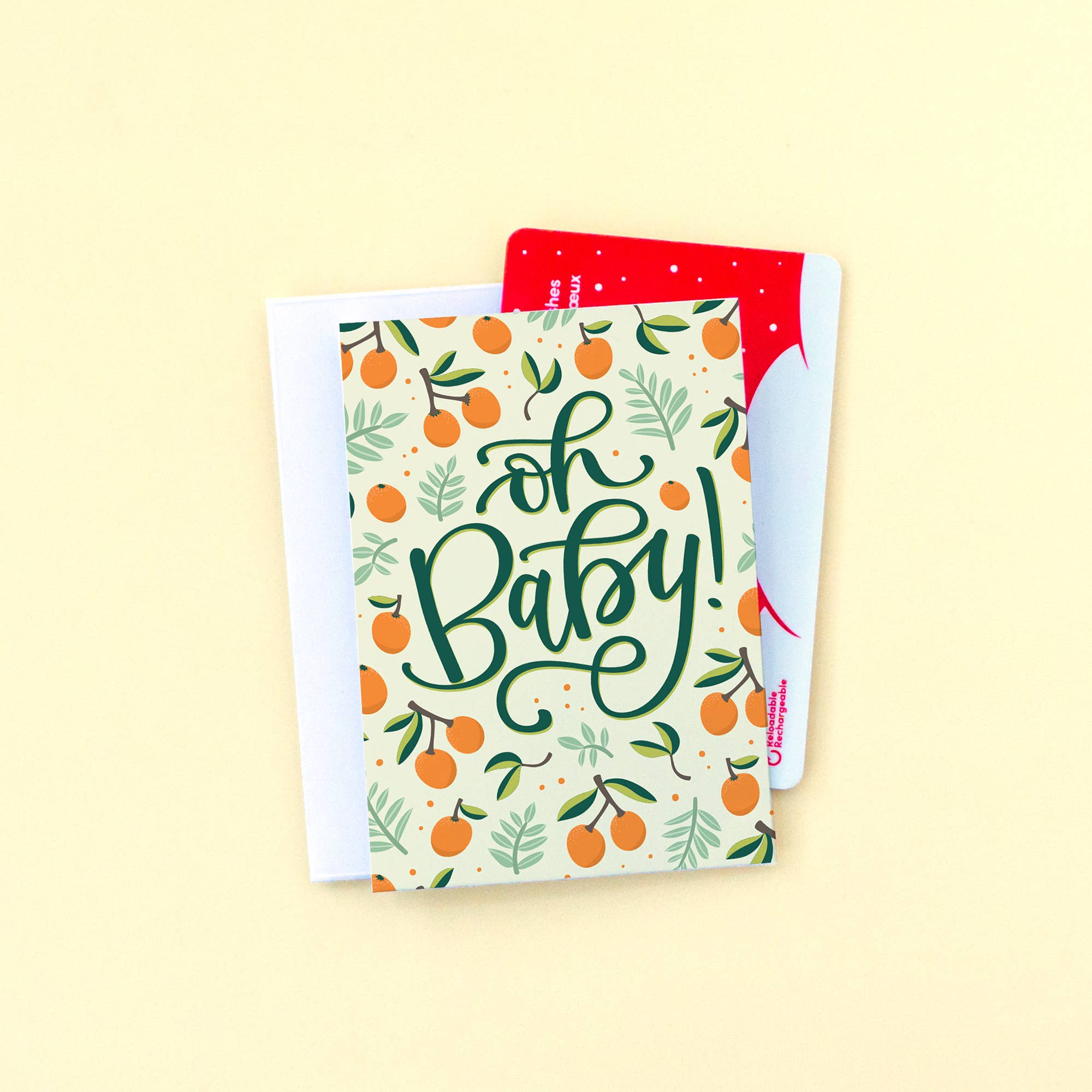 Oranges New Baby Mini Greeting Card