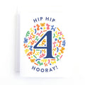 Balloon Animal Fourth Birthday Card