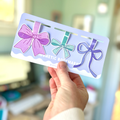 Set of 3 Coquette Bow Magnetic Bookmarks