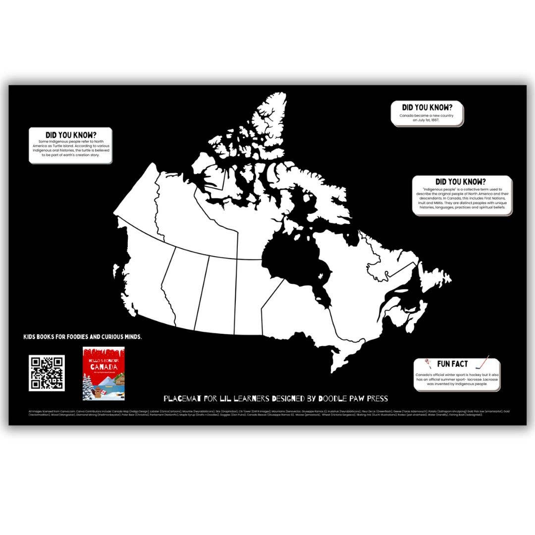 Canada Map | Canada Placemat