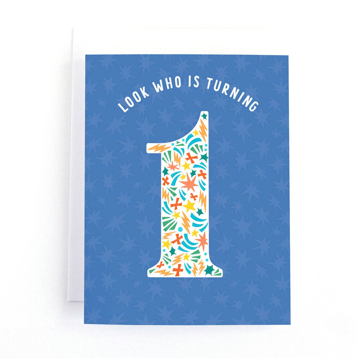 Look Who is Turning 1 First Birthday Card