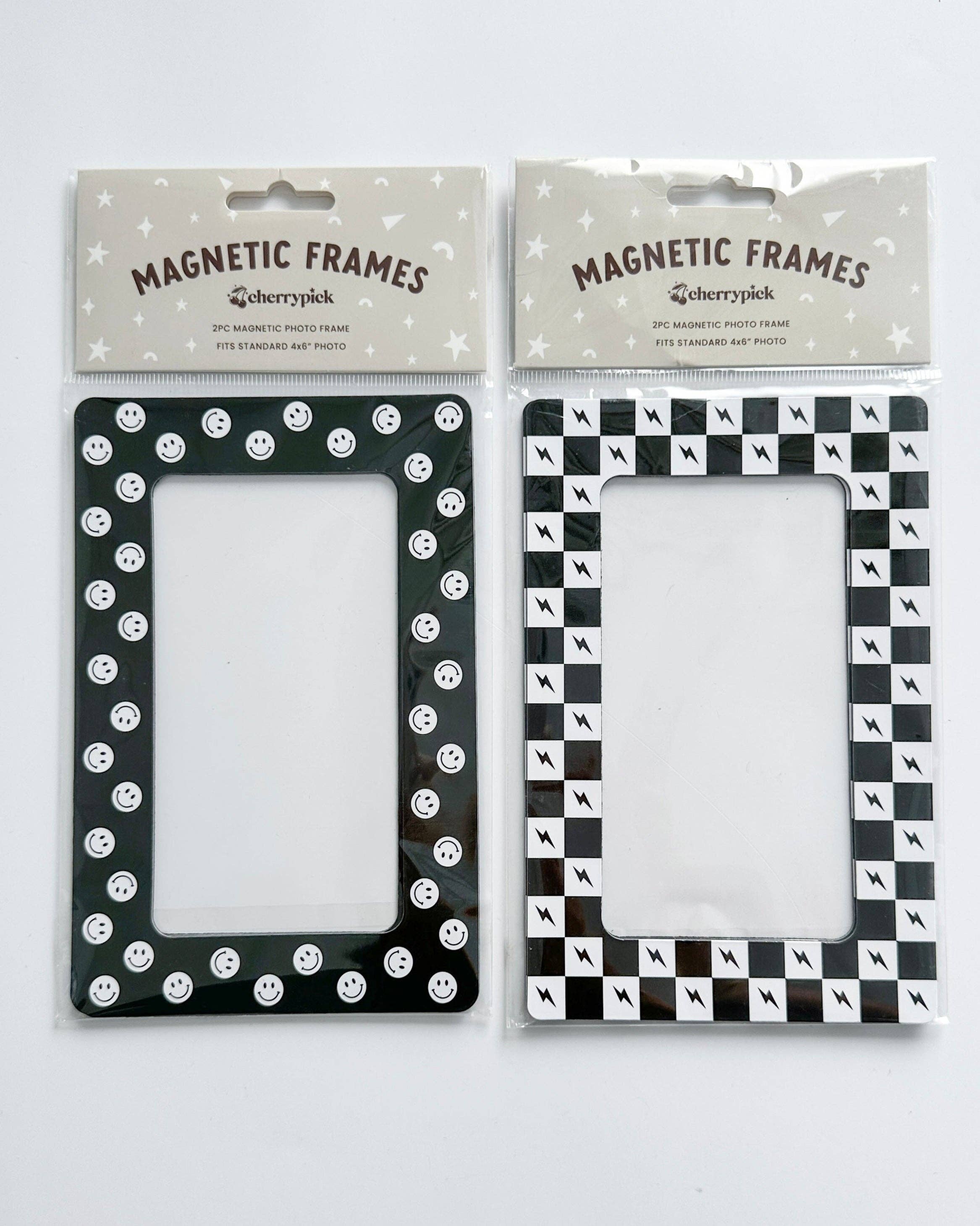 Magnetic Photo Frames (2-Pack): Rainbow Smileys