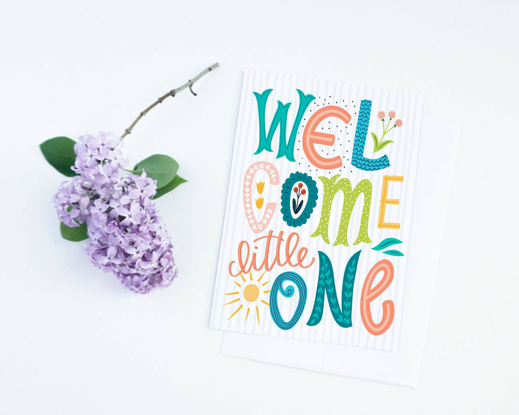 Welcome Little One New Baby Card